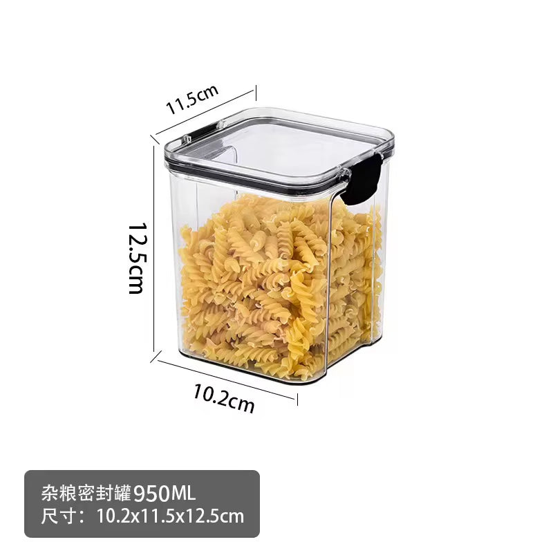 460-1800Ml Kitchen Sealed Jar Stackable Food Storage Box Multigrain Tank Bottle Cereal Candy Dried Fruit Tea Storage Containers