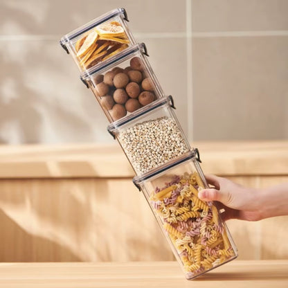 460-1800Ml Kitchen Sealed Jar Stackable Food Storage Box Multigrain Tank Bottle Cereal Candy Dried Fruit Tea Storage Containers
