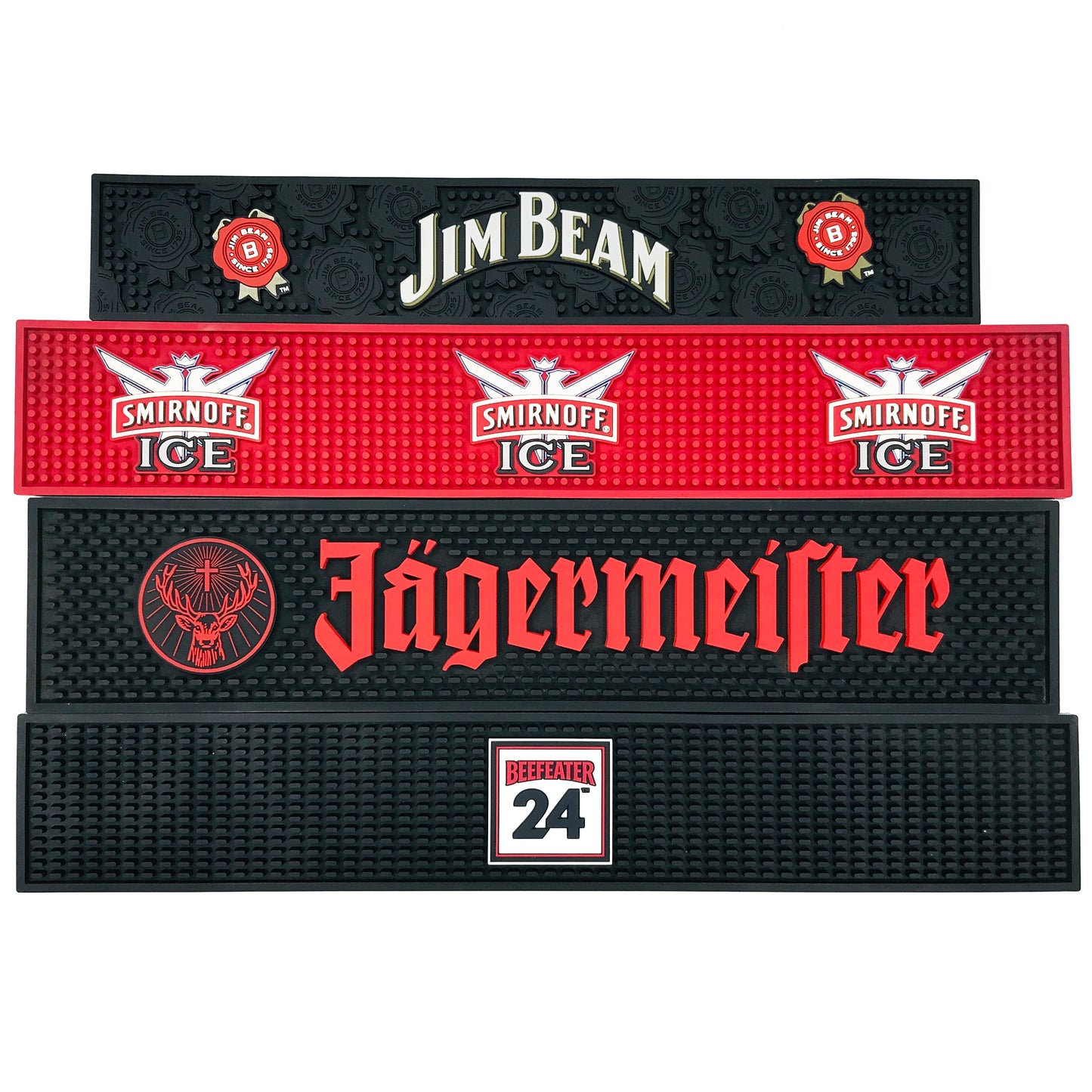 Customized Logo Eco-Friendly Modern Soft PVC Rubber Beer Jagermeister Bar Mat