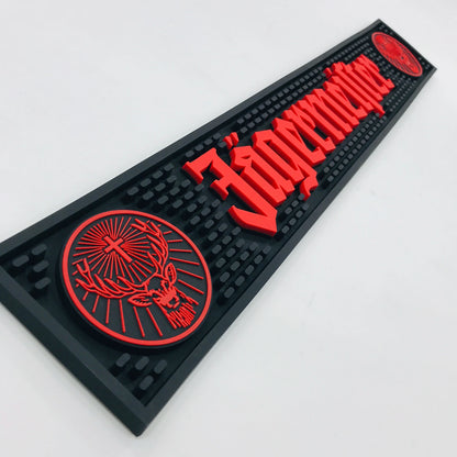 Customized Logo Eco-Friendly Modern Soft PVC Rubber Beer Jagermeister Bar Mat