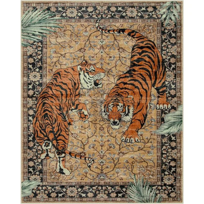 Rug for Living Room Carpet Jungle Tiger Home Decoration Large Area Bedroom Plush Floor Mat Machine Washable Coffee Table Rugs 러그