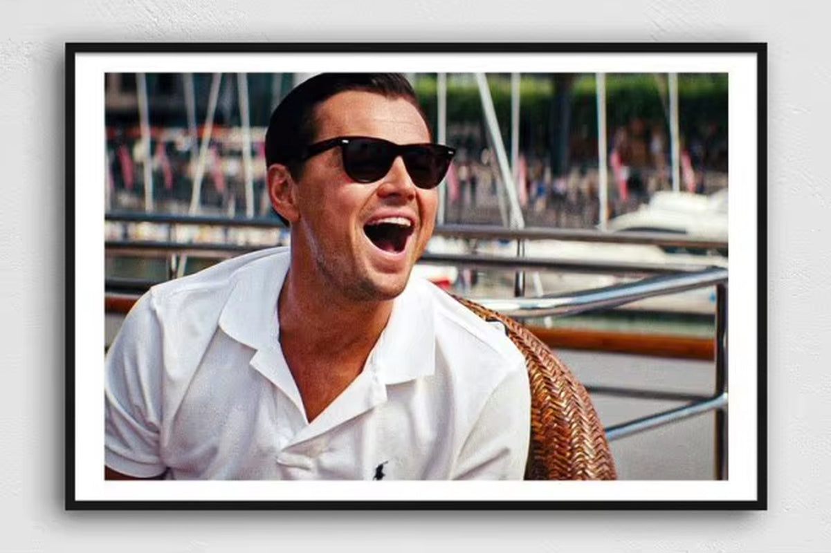 The Wolf of Wall Street Movie Poster Series Leonardo Dicaprio Canvas Painting Aesthetic Wall Art Pictures Home Bed Room Decor