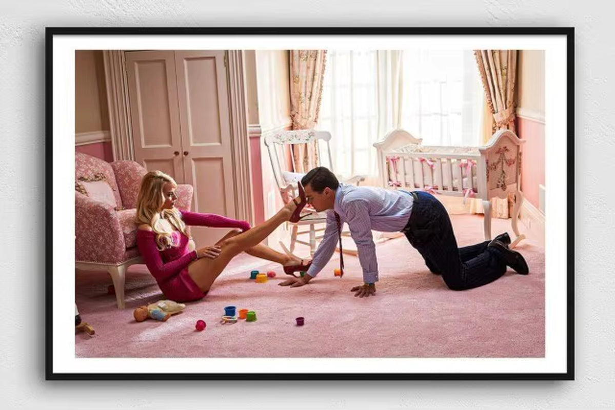 The Wolf of Wall Street Movie Poster Series Leonardo Dicaprio Canvas Painting Aesthetic Wall Art Pictures Home Bed Room Decor